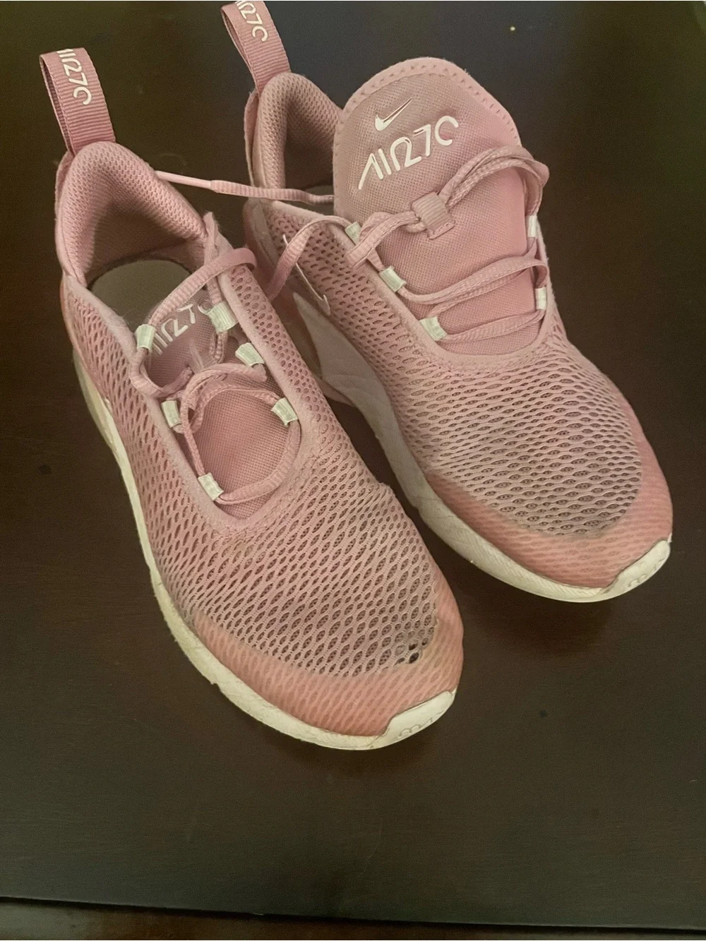 Nike Air270 Kids Mesh Sneakers in Dusty Pink